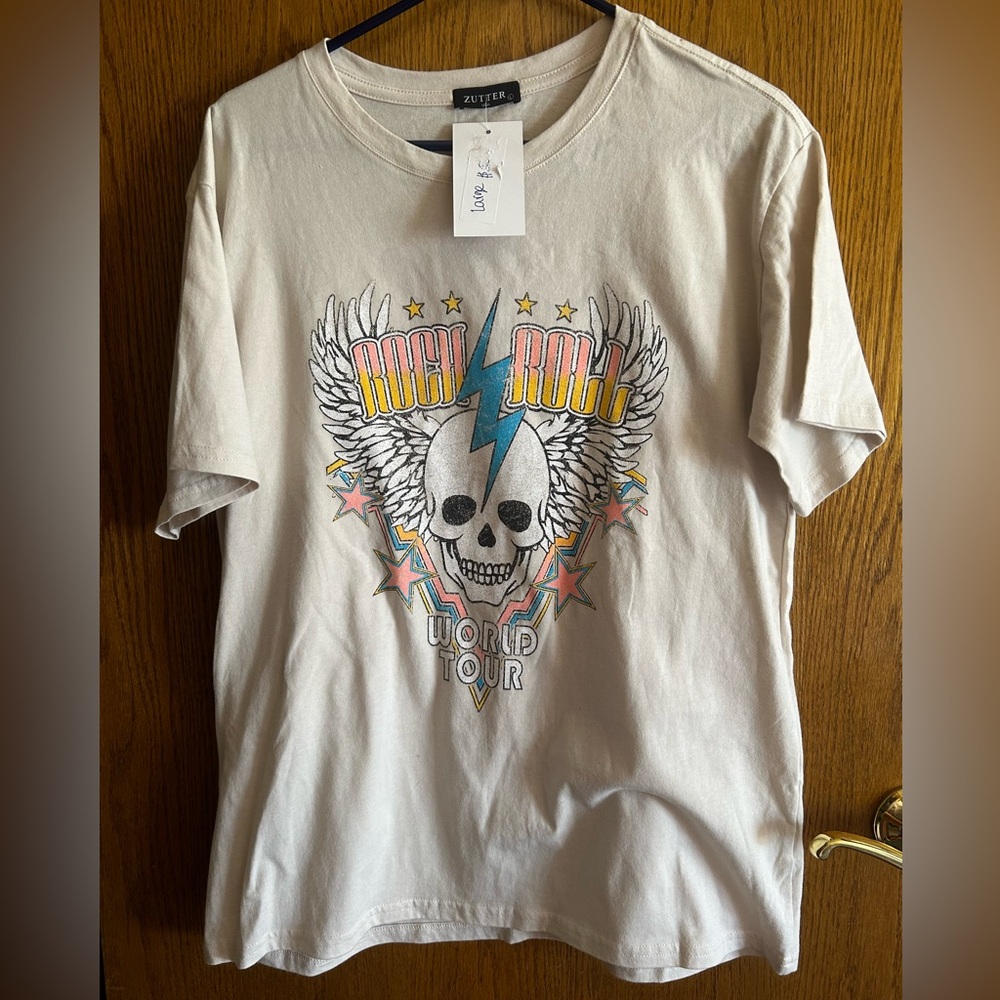 Zutter Off White Graphic Rock T-Shirt